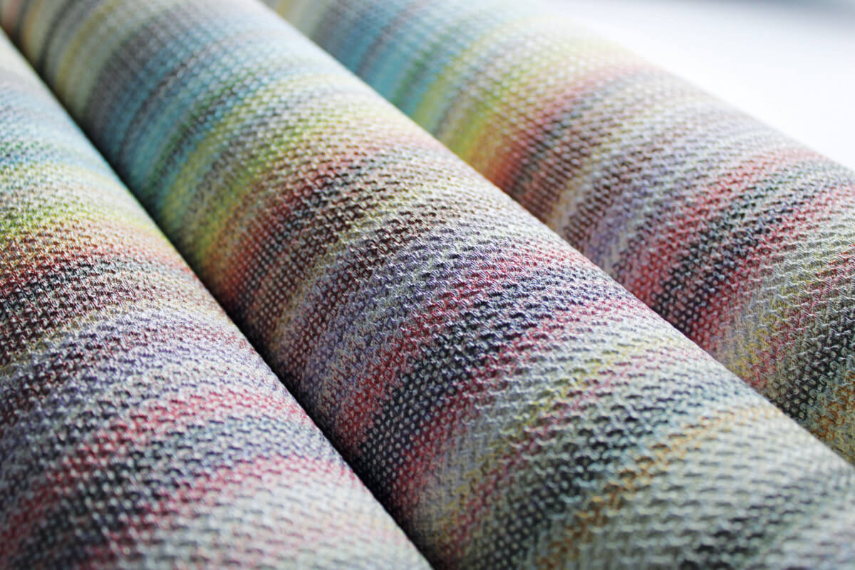 Missoni Home Striped Sunset Wallpaper Sample - Multicolored