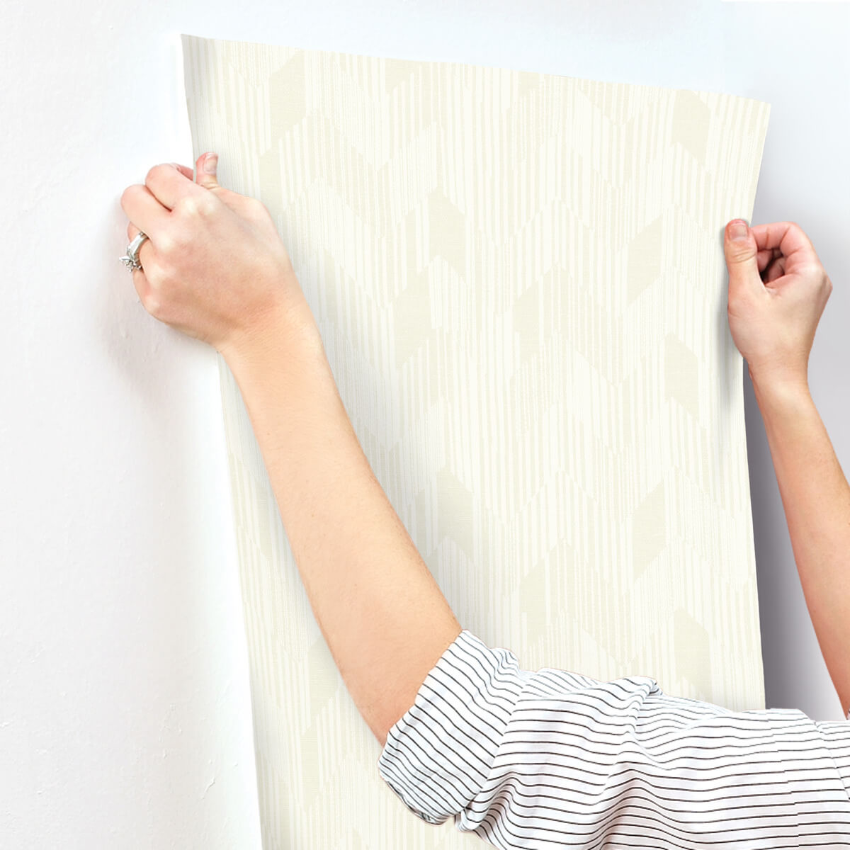 Missoni Home Birch Wallpaper Sample - Pale Cream