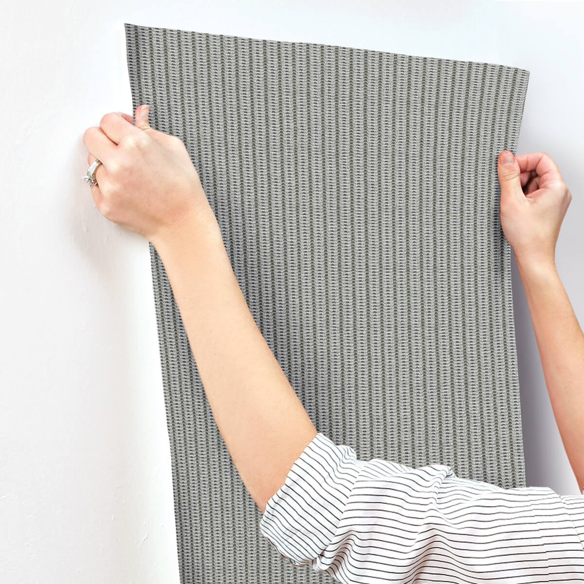 Missoni Home Mozart Wallpaper Sample - Charcoal
