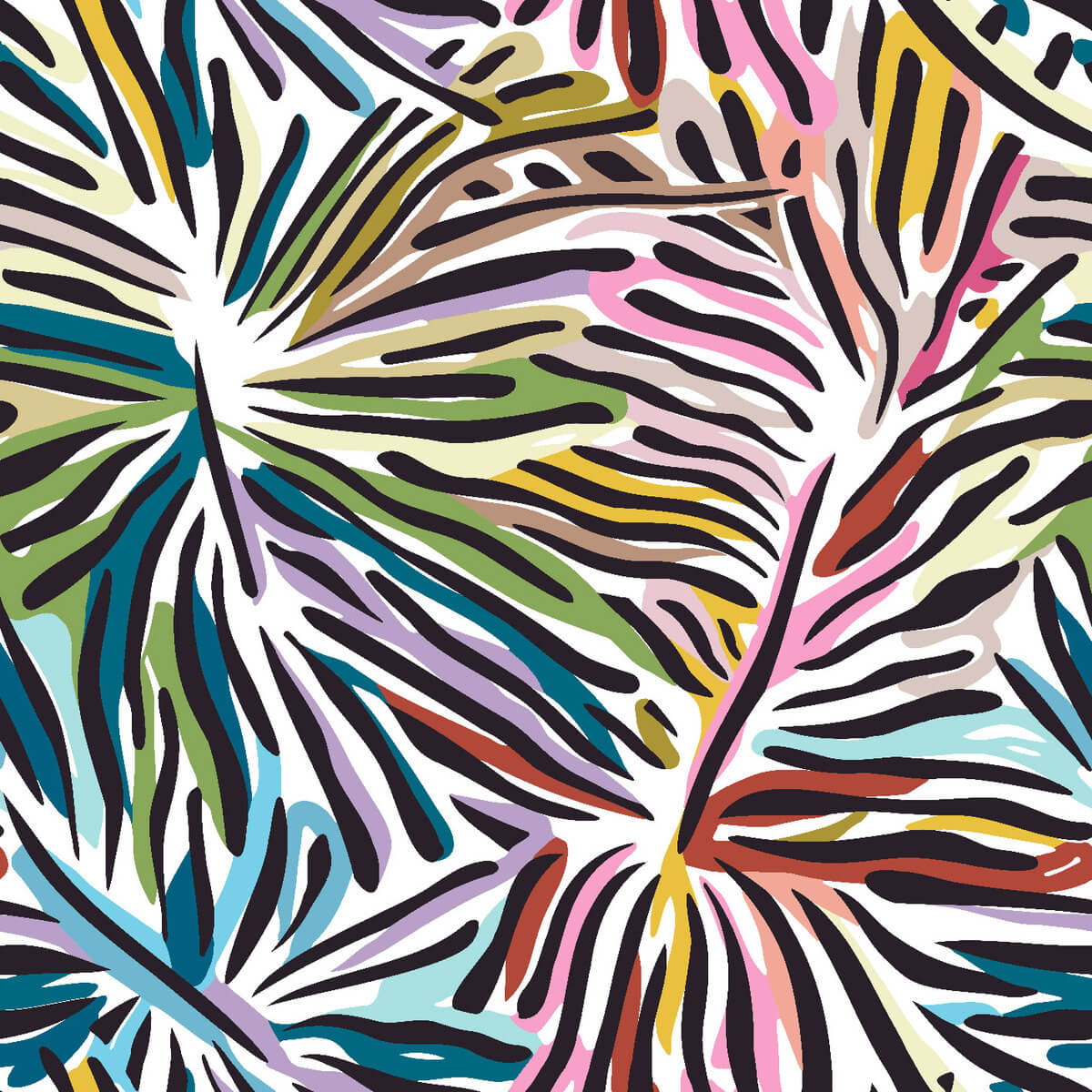 Missoni Home Flora Wallpaper Sample - Multicolor