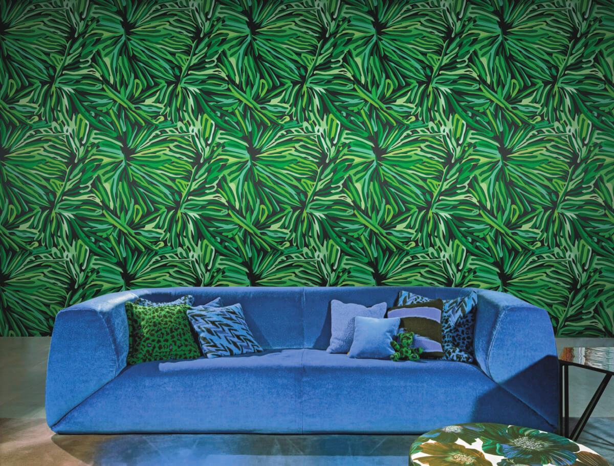 Missoni Home Flora Wallpaper Sample - Green