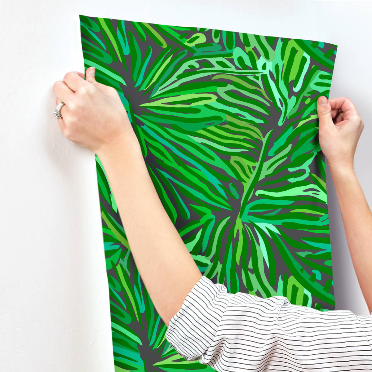 Missoni Home Flora Wallpaper Sample - Green