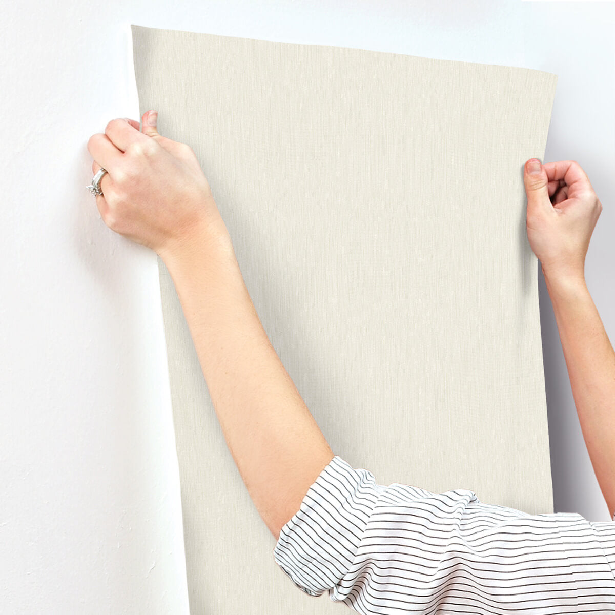 Missoni Home Linen Wallpaper Sample - Cream