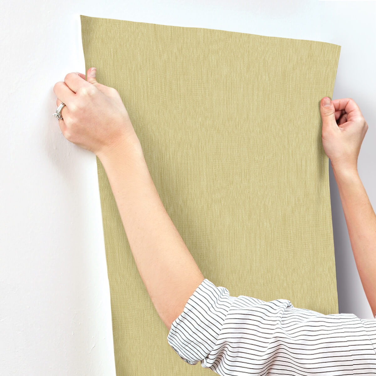 Missoni Home Linen Wallpaper Sample - Yellow