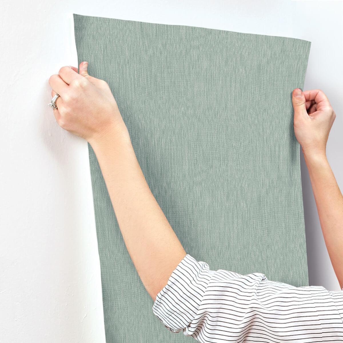 Missoni Home Linen Wallpaper Sample - Teal