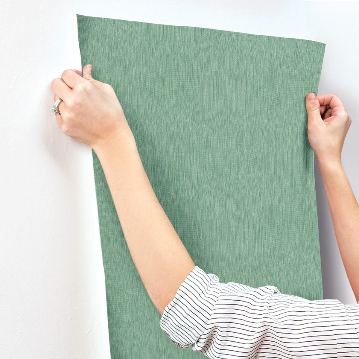 Missoni Home Linen Wallpaper Sample - Green
