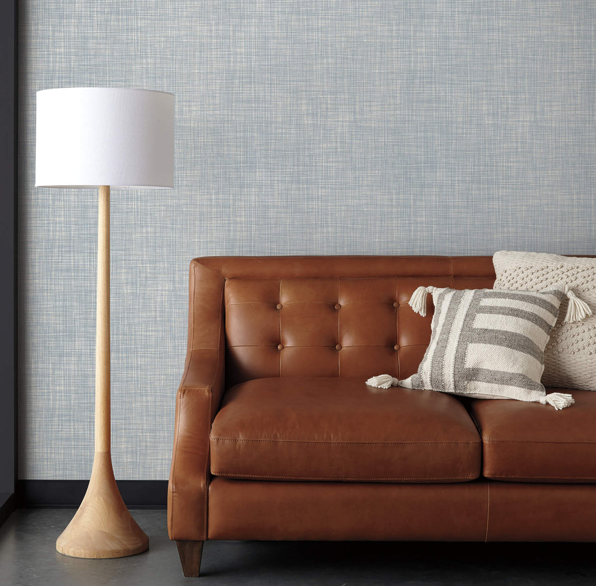 Magnolia Home High Performance Crossroad Wallpaper Sample - Denim