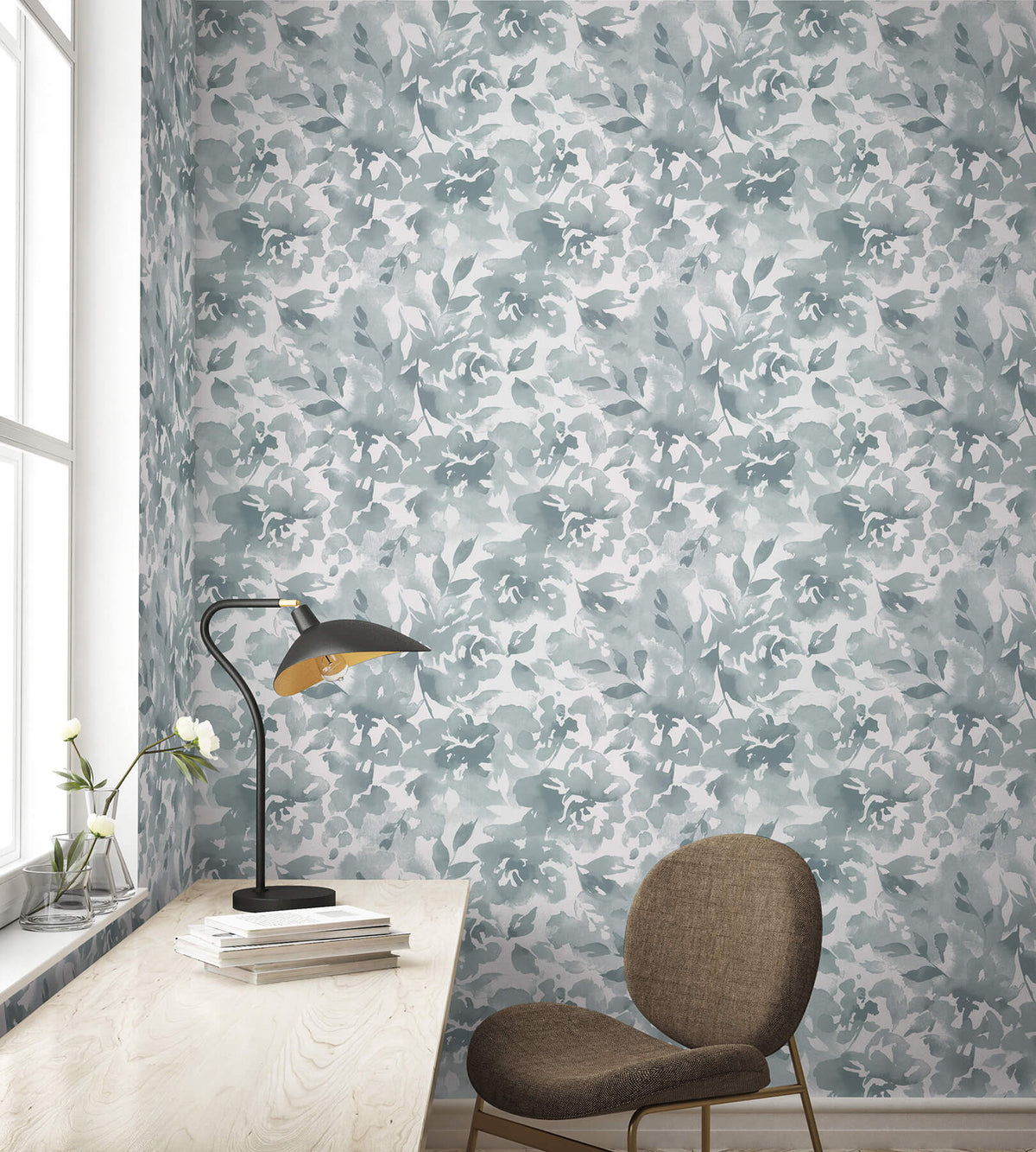 54 in. Magnolia Home High Performance Lakelynn Wallpaper Sample - Current