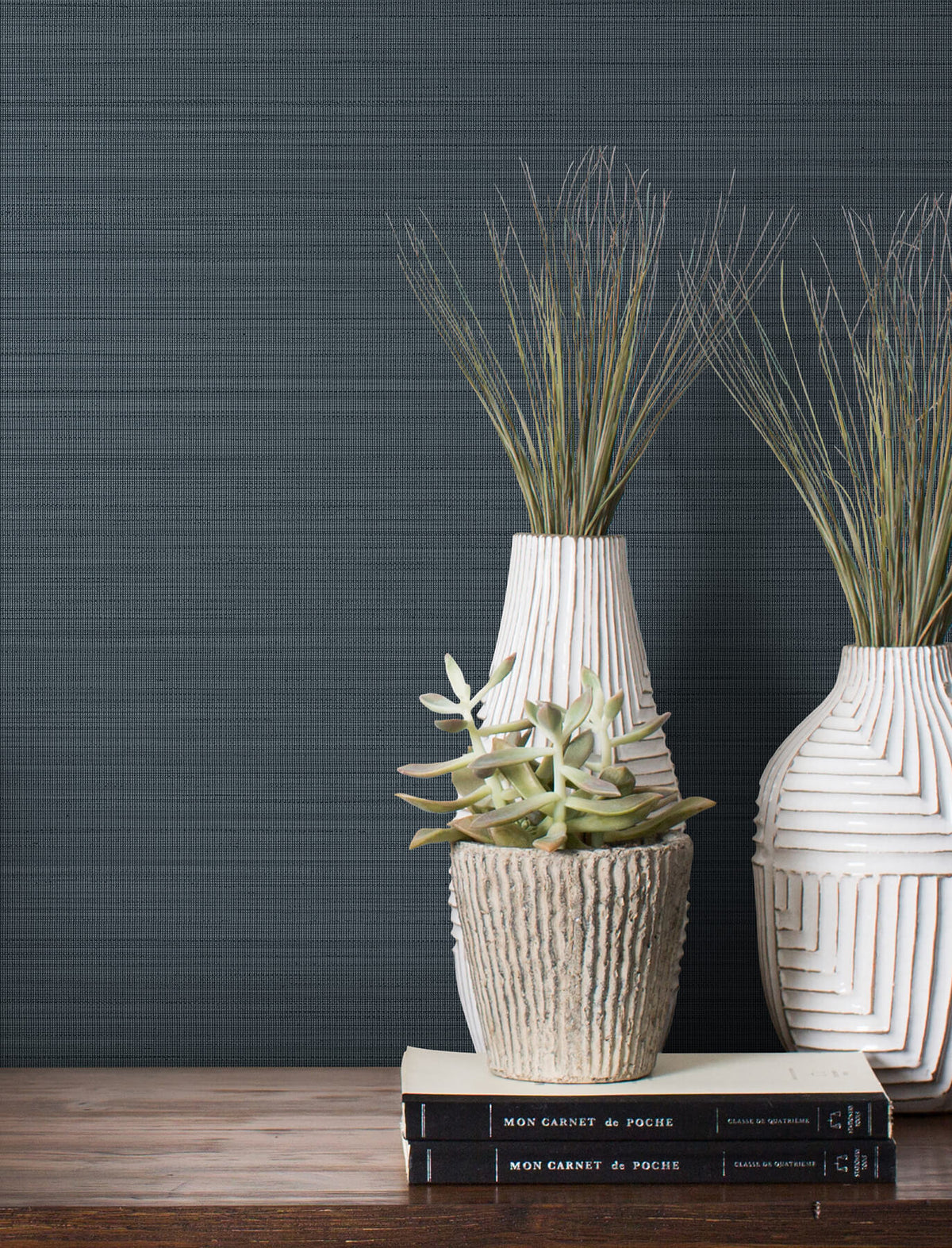 54 in. Magnolia Home High Performance Loomed Wallpaper - Indigo