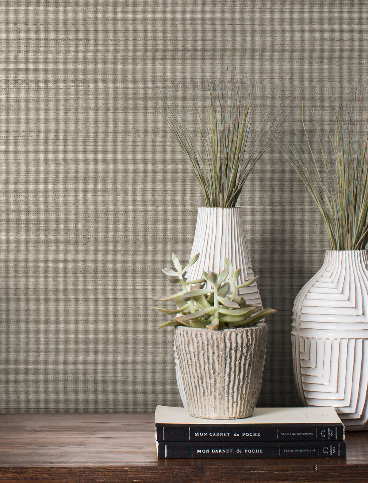 54 in. Magnolia Home High Performance Loomed Wallpaper - Wheat