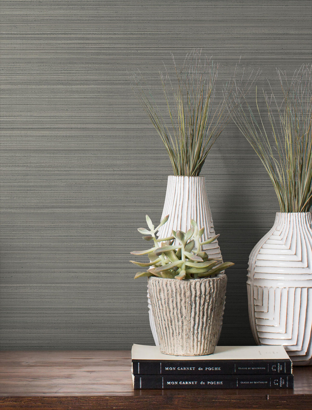 54 in. Magnolia Home High Performance Loomed Wallpaper - Ash