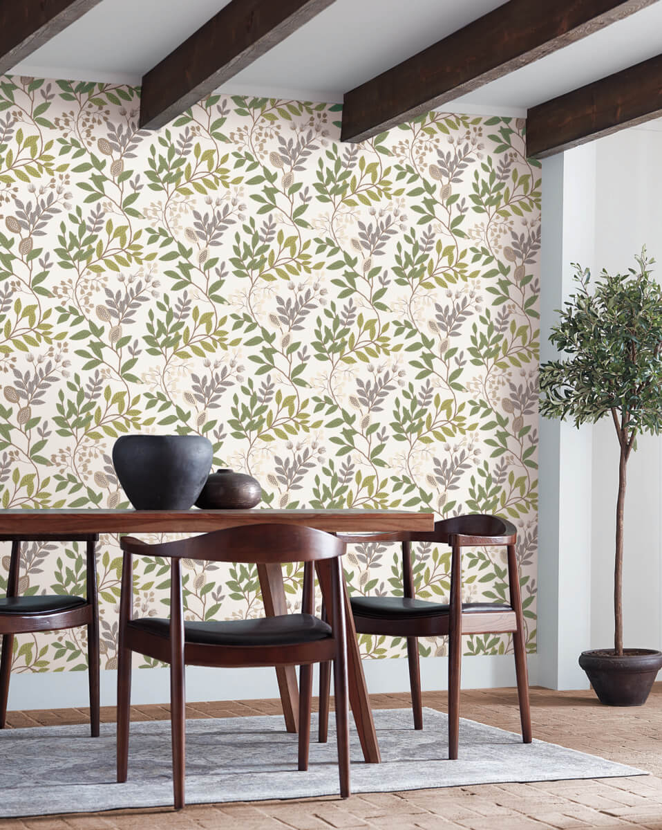 York Mediterranean Eden Retreat Wallpaper - Greens