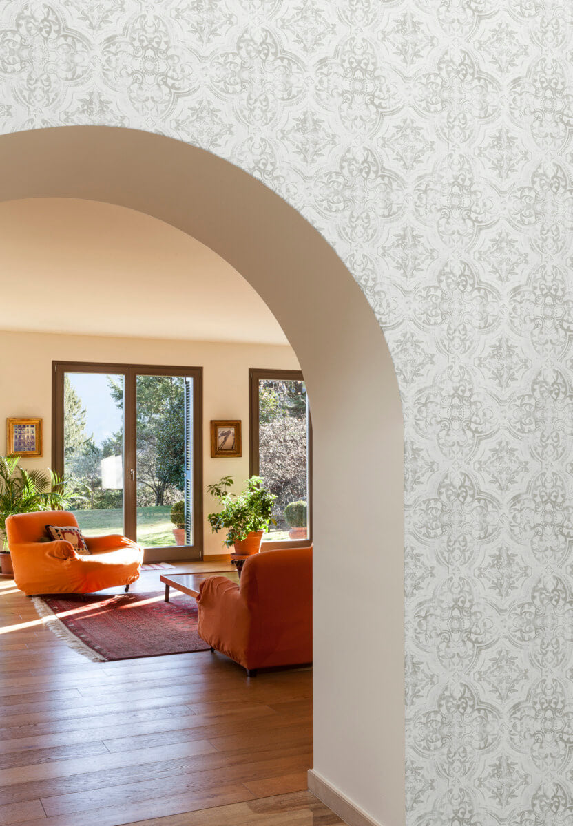 York Mediterranean Quartet Wallpaper - Brown