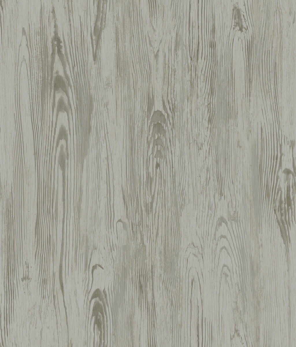 York Mediterranean Rusticano Wood Wallpaper Sample - Gray