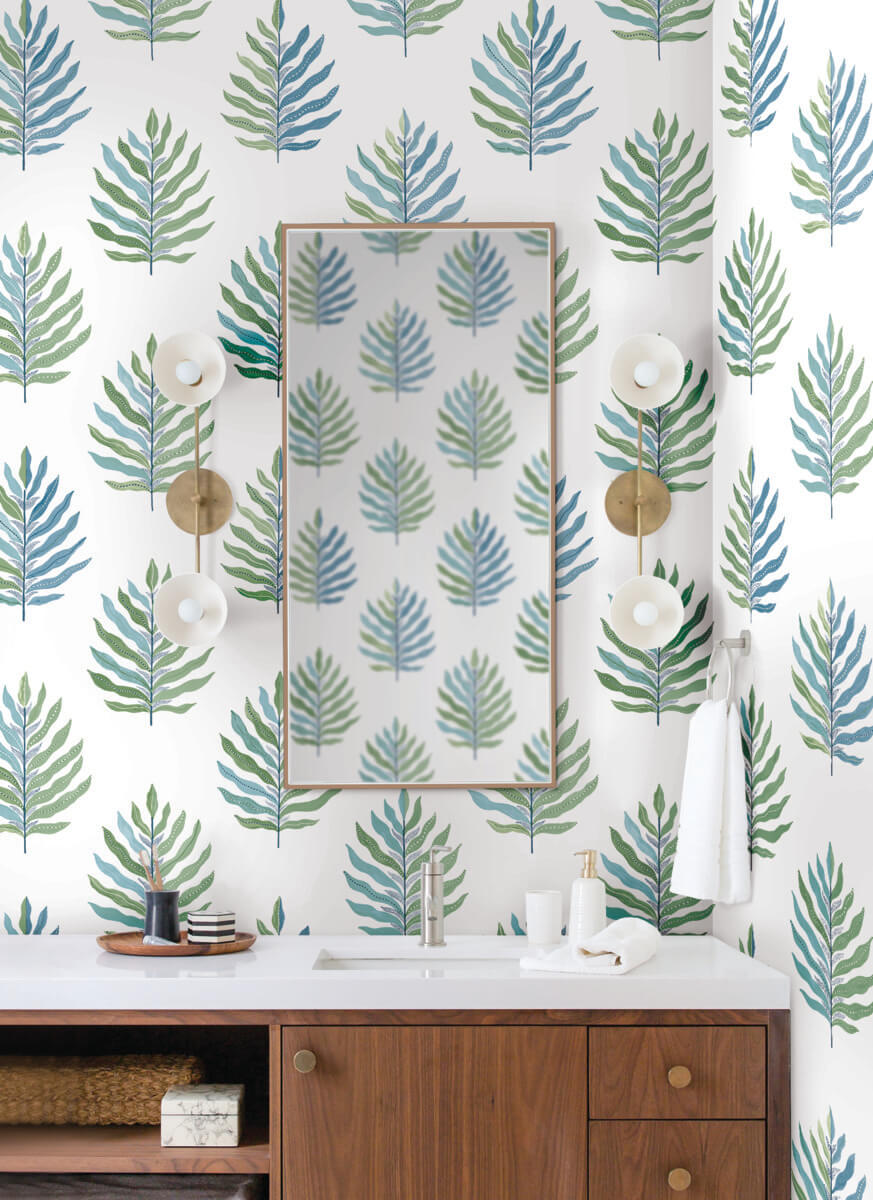 York Montecito Miramar Wallpaper Sample - Lush