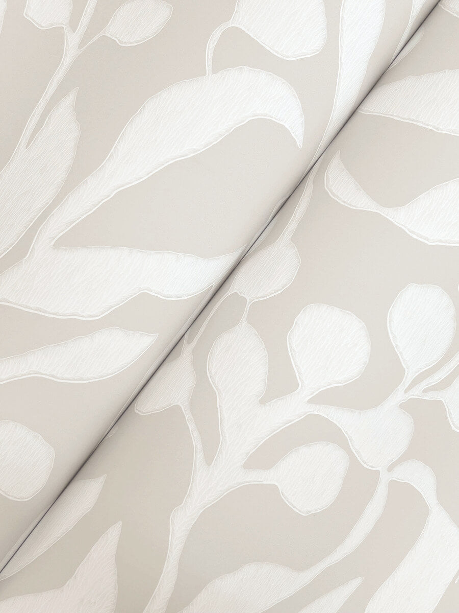 York Montecito Olive Mill Wallpaper Sample - Salt