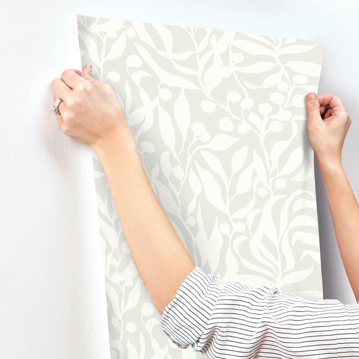 York Montecito Olive Mill Wallpaper Sample - Salt