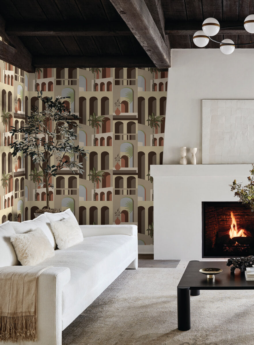 York Montecito Monte Vista Wallpaper - Sunstone