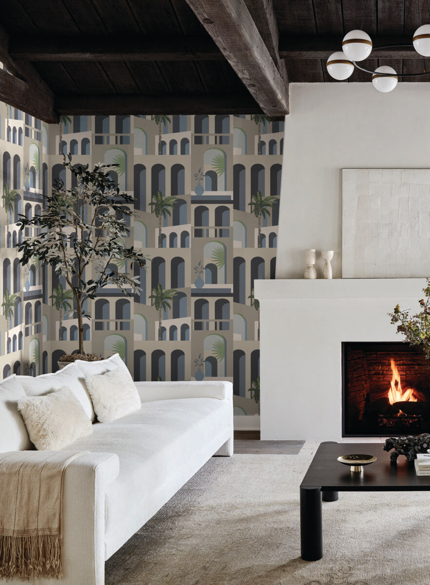 York Montecito Monte Vista Wallpaper - Seaside
