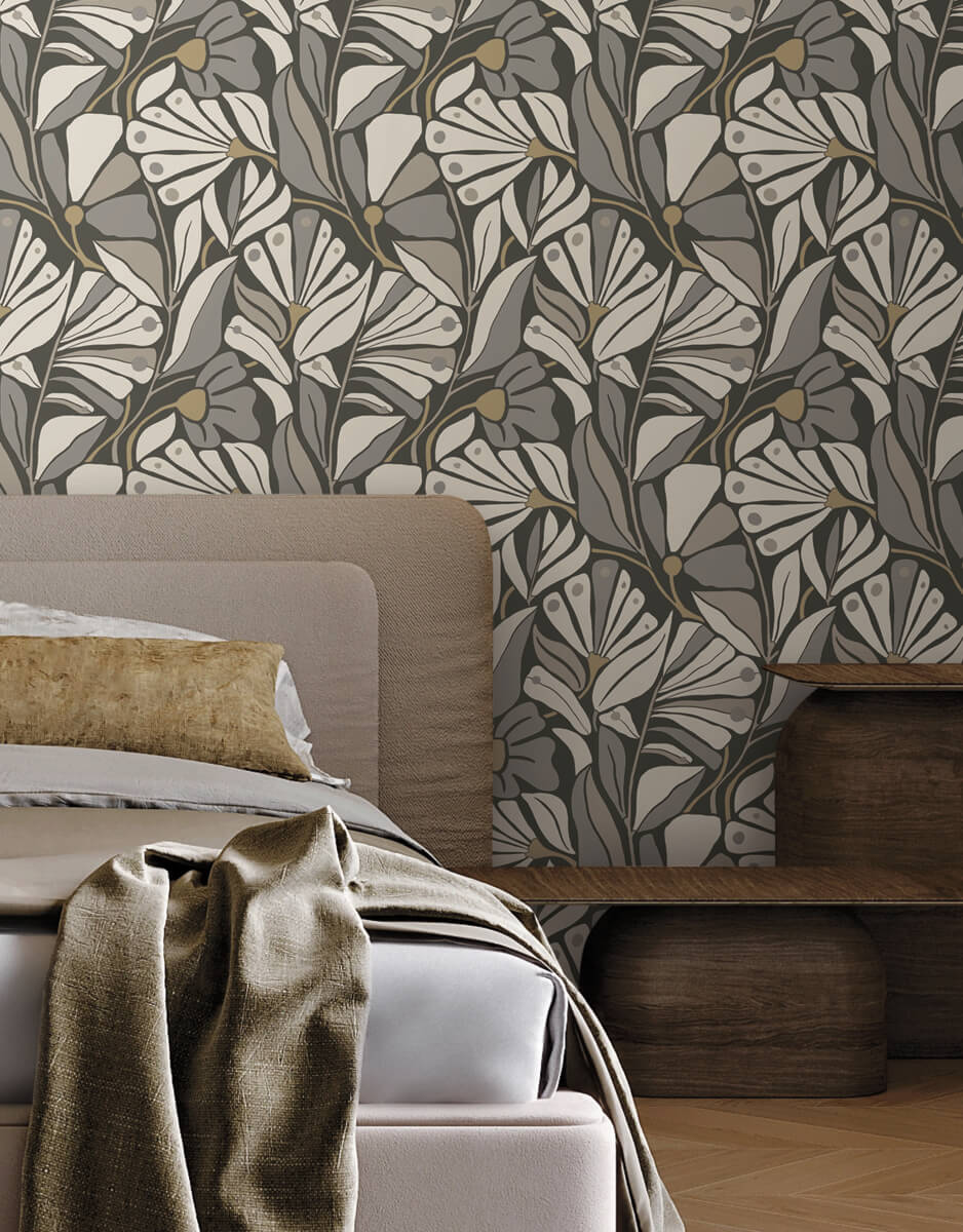 York Montecito Cabana Club Wallpaper Sample - Onyx