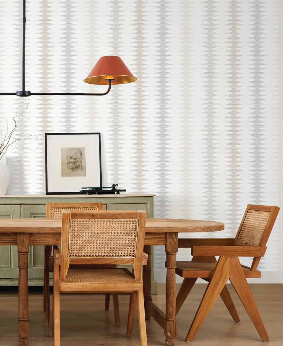 York Montecito Woven Desert Wallpaper - Sand & Fog