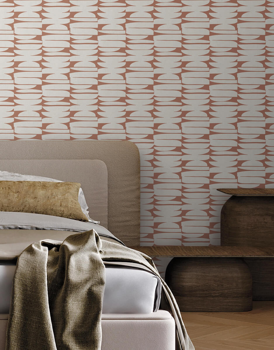 York Montecito Lovely Libra Wallpaper Sample - Brick
