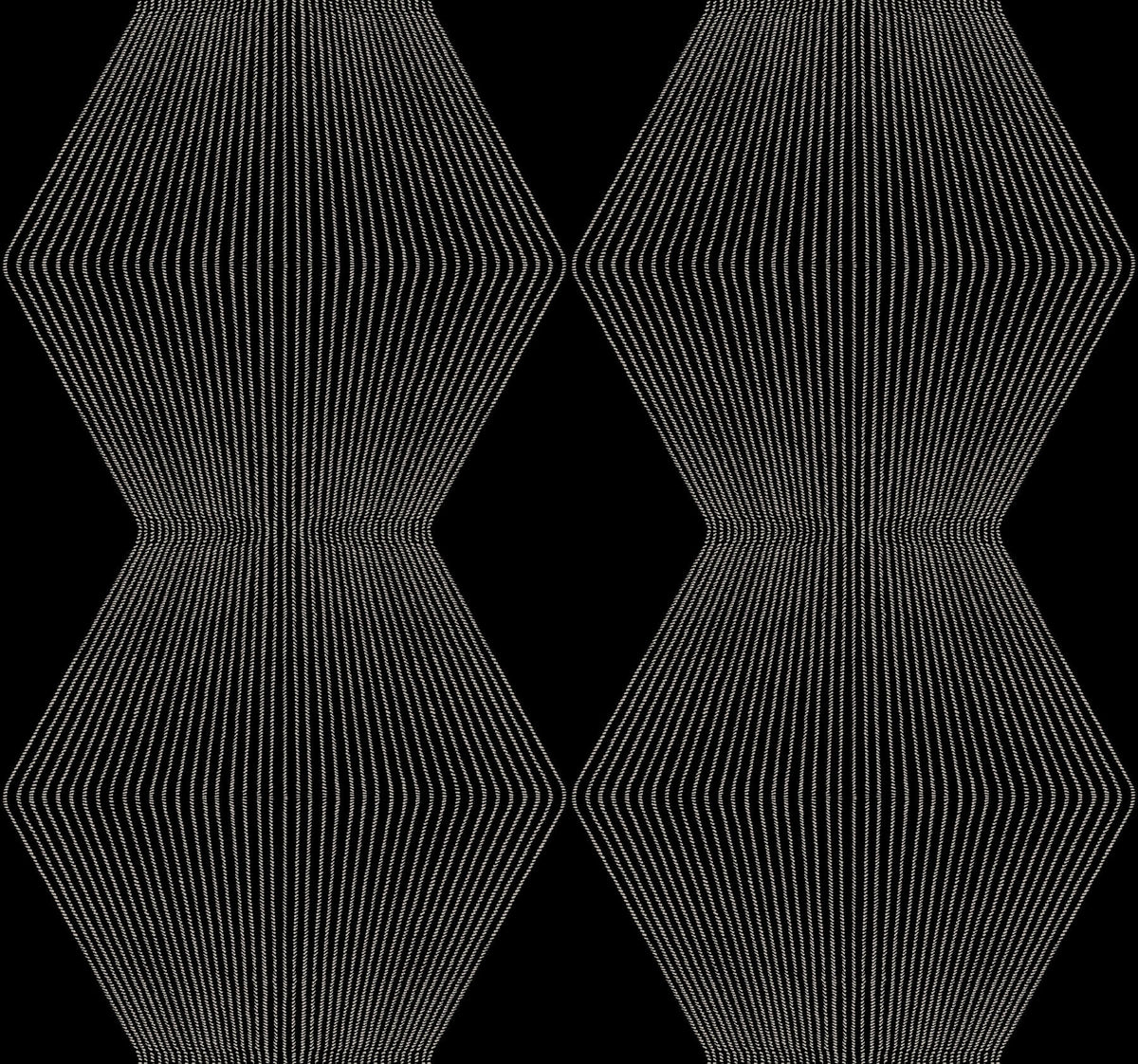 Ronald Redding Astoria Diamond Legacy Wallpaper Sample - Black