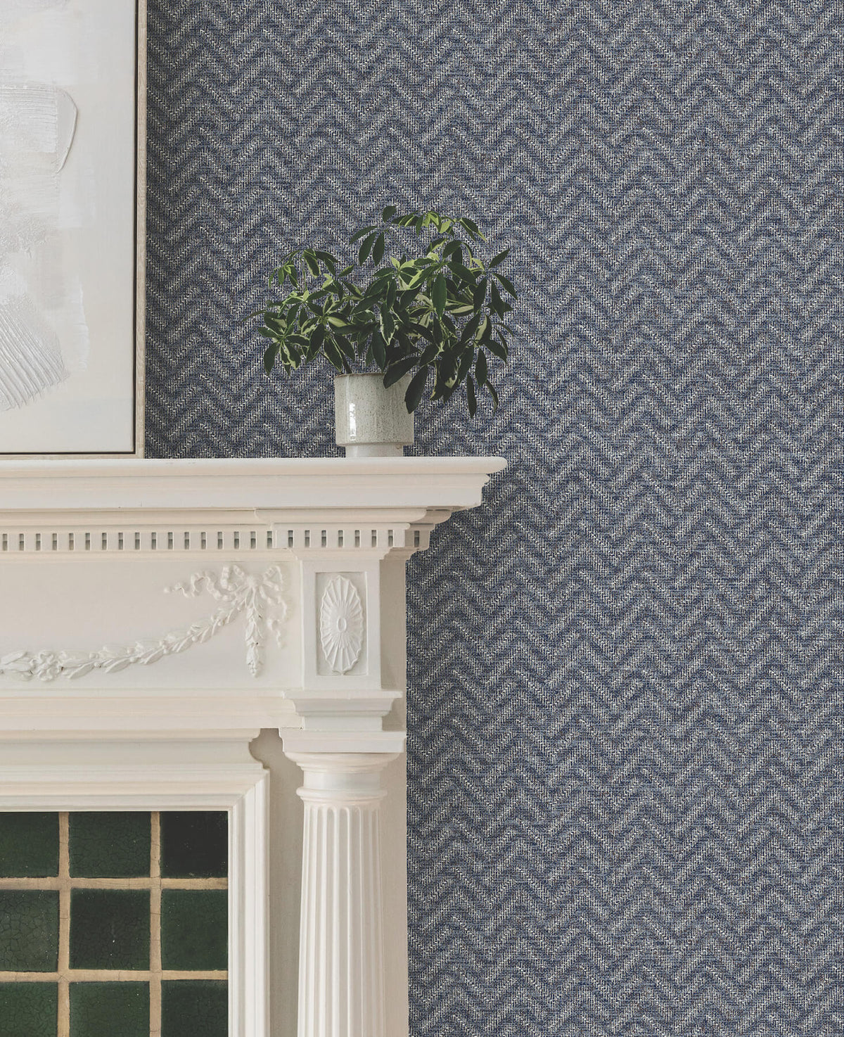 Ronald Redding Astoria Regent Wallpaper - Navy