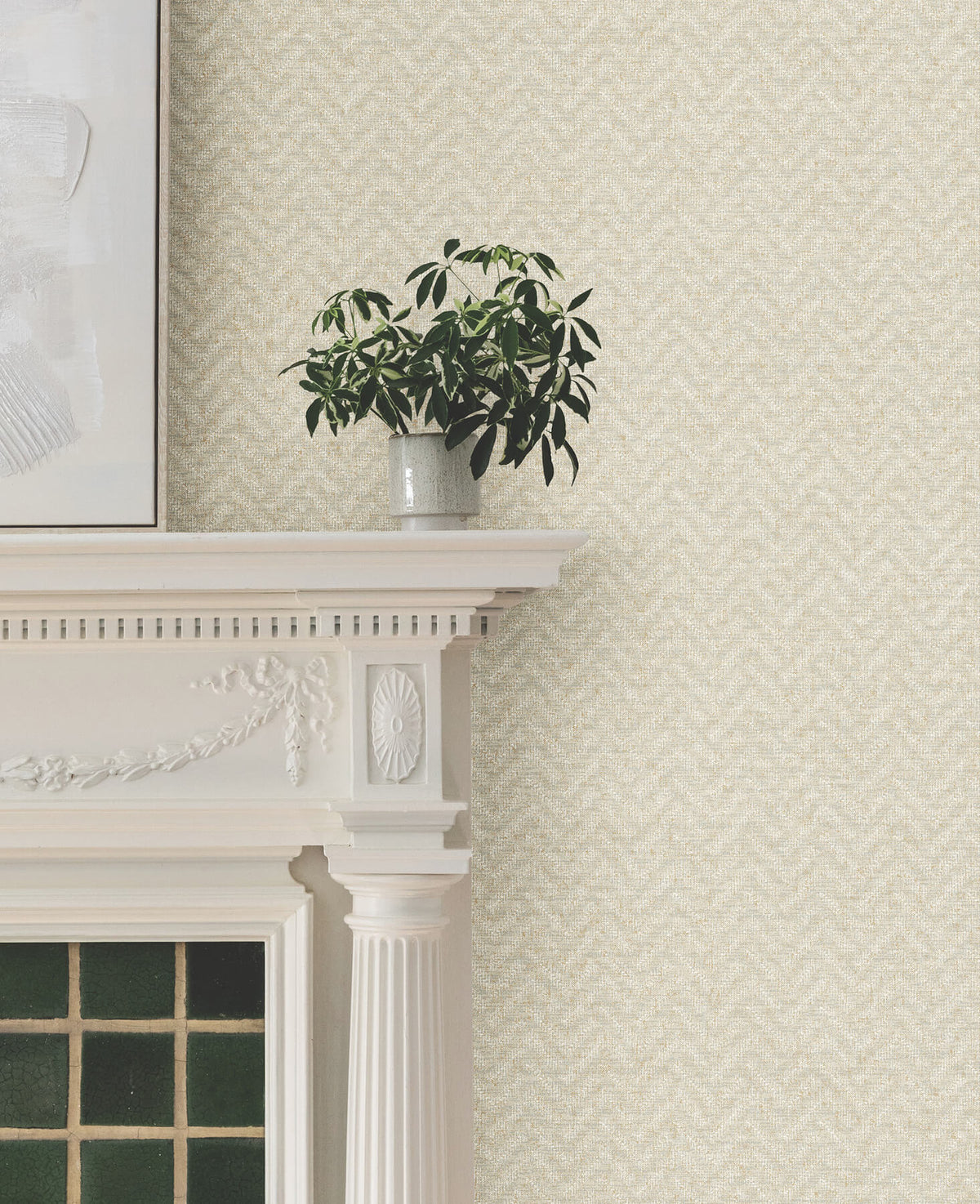 Ronald Redding Astoria Regent Wallpaper Sample - Soft Beige
