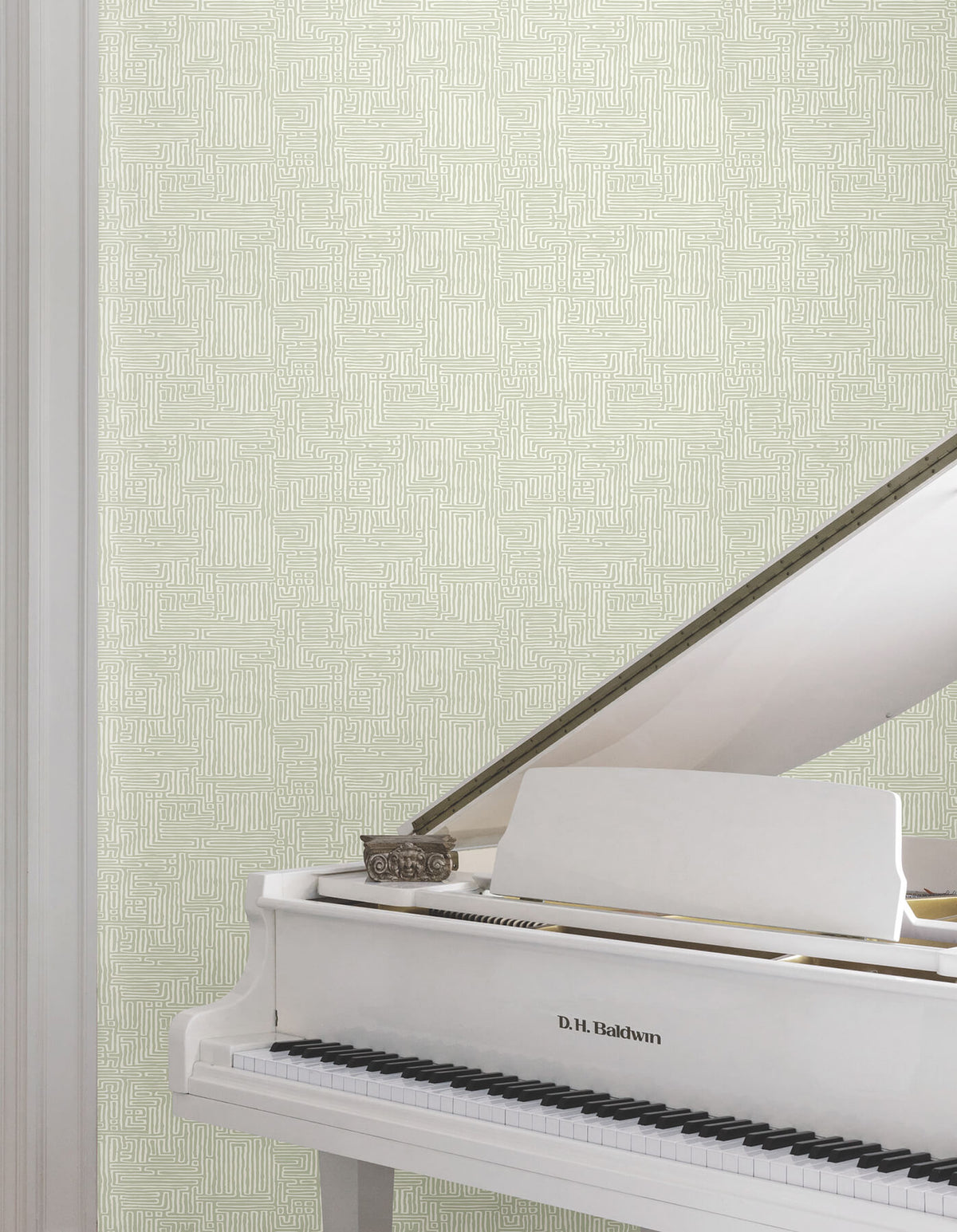 Ronald Redding Astoria Passages Wallpaper Sample - Green