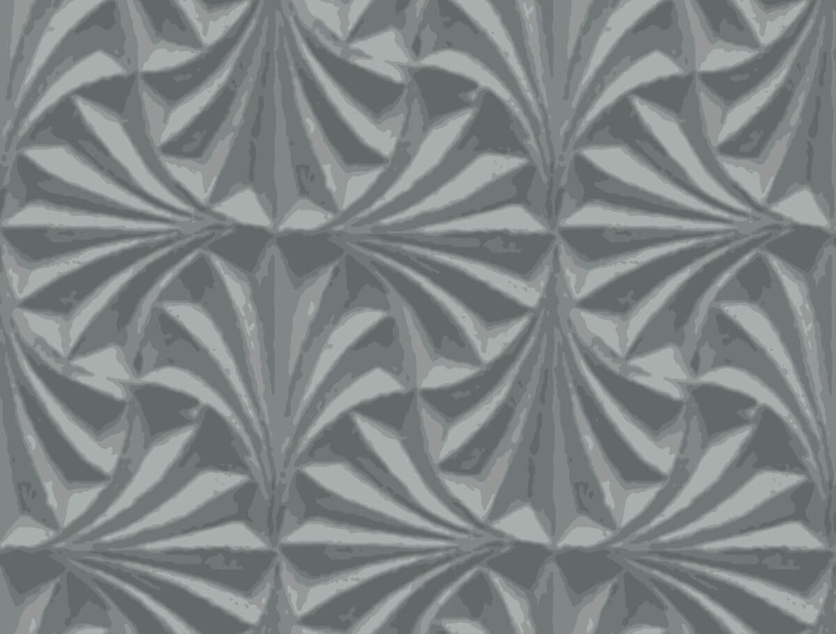 Candice Olson Natural Discovery Sculpted Fans Wallpaper - Charcoal