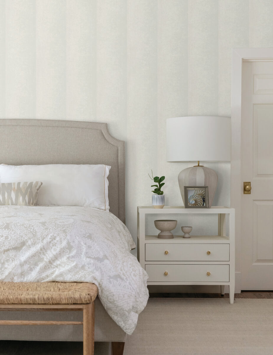 Candice Olson Natural Discovery Particle Stripe Wallpaper - Taupe