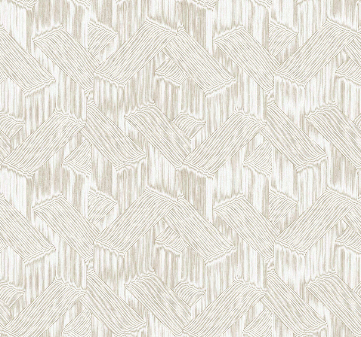 Candice Olson Natural Discovery Fine Line Geometric Wallpaper - Taupe