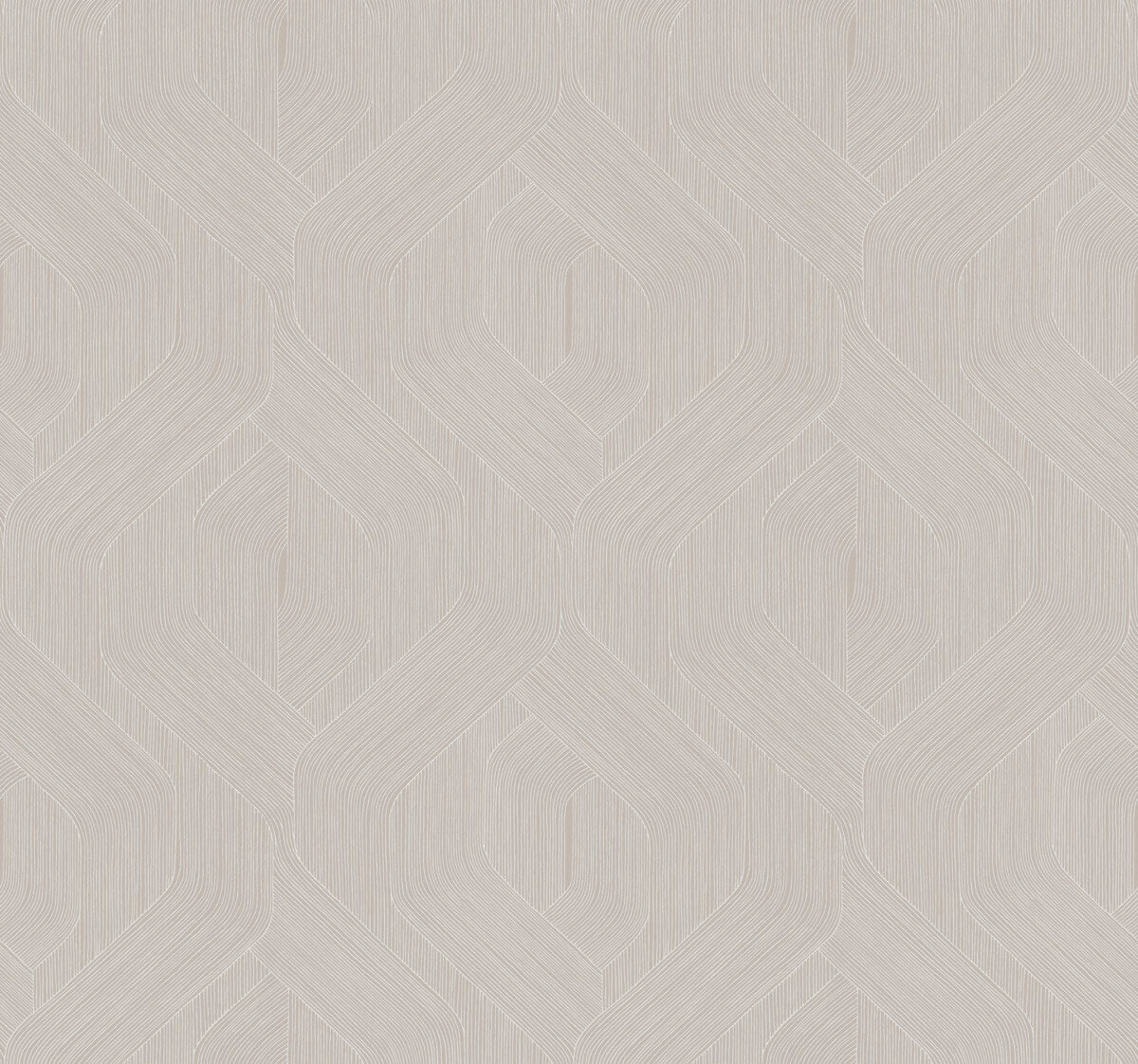 Candice Olson Natural Discovery Fine Line Geometric Wallpaper Sample - Taupe