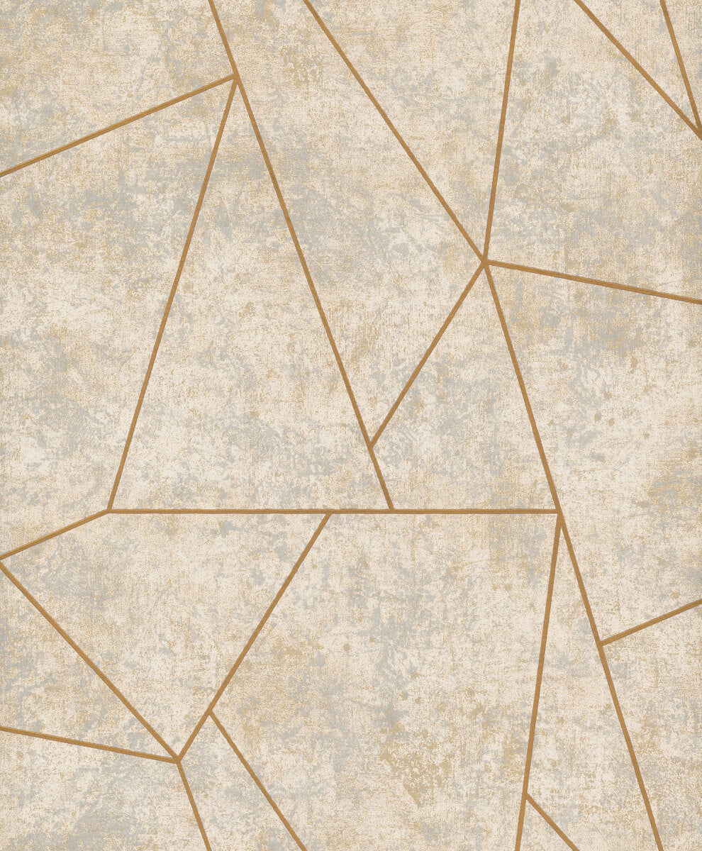 Antonina Vella Modern Metals Nazca Wallpaper - Neutral & Gold
