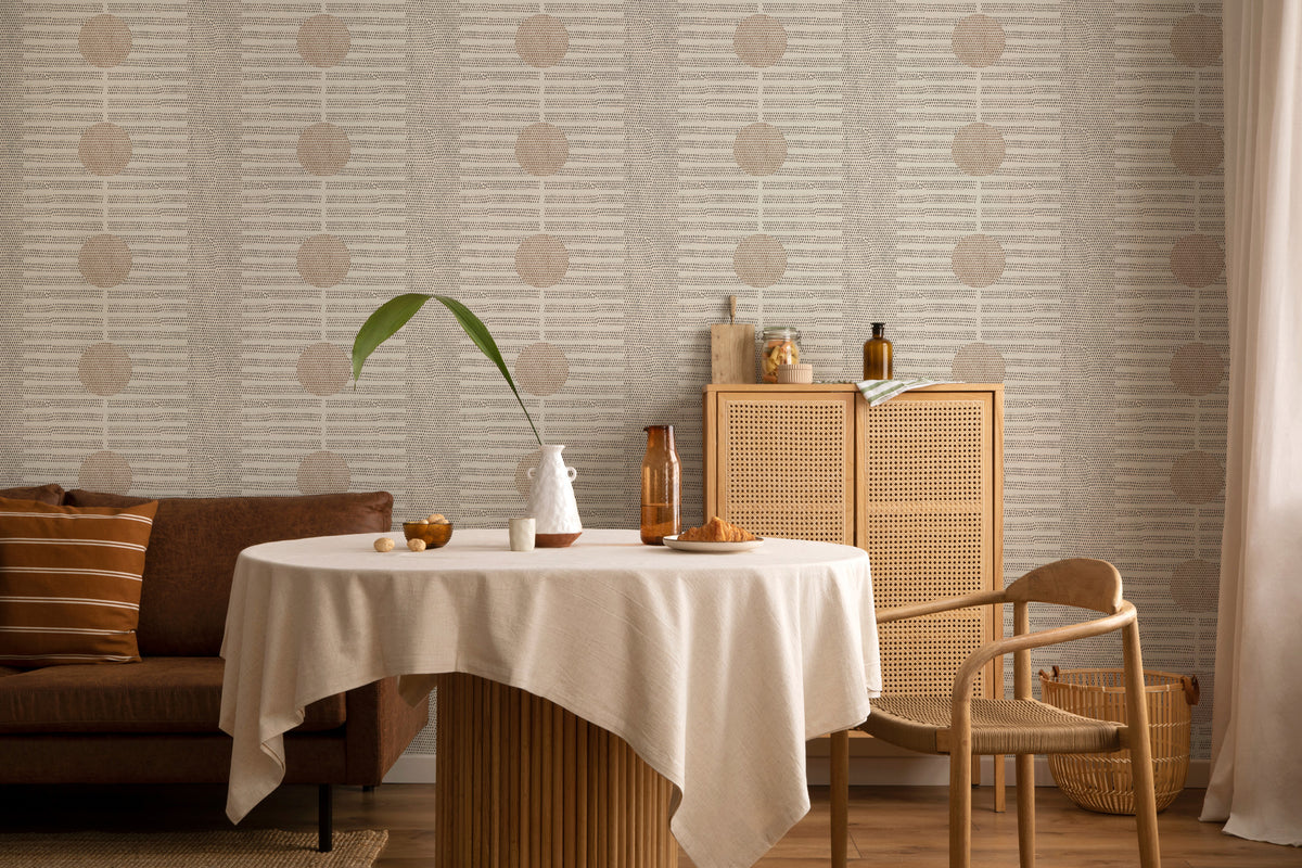 Mitchell Black Forbes Masters Nomalanga Wallpaper Sample - Linen