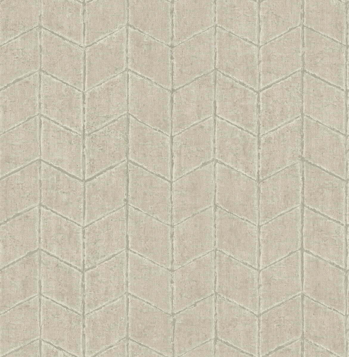 York New Origins Flatiron Geometric Wallpaper Sample - Taupe
