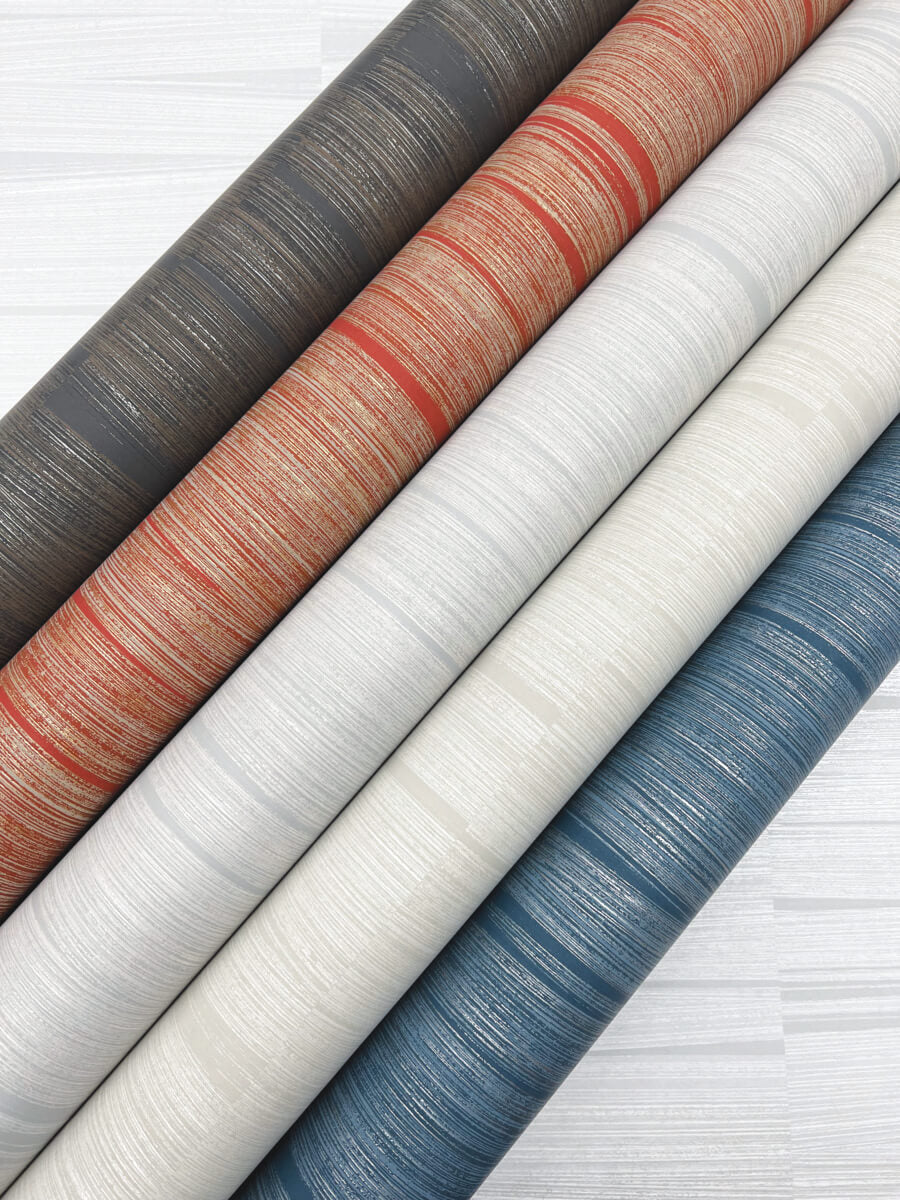 York New Origins Line Stripe Wallpaper - Grey