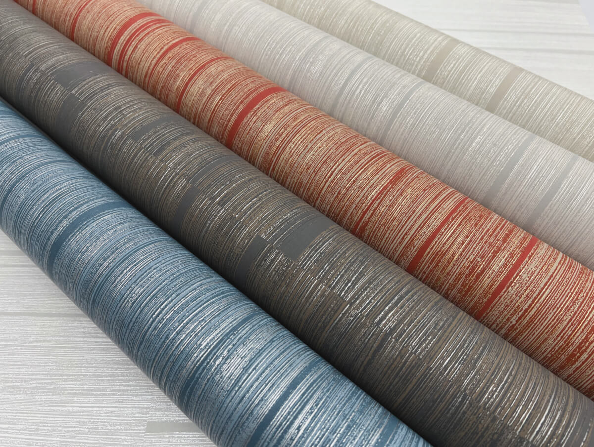 York New Origins Line Stripe Wallpaper - Putty