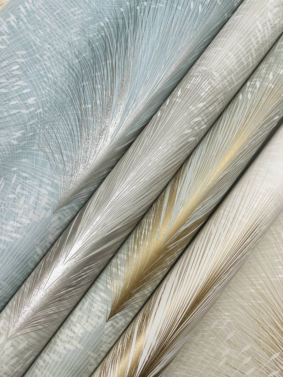 York New Origins Papyrus Plume Wallpaper Sample - Ivory
