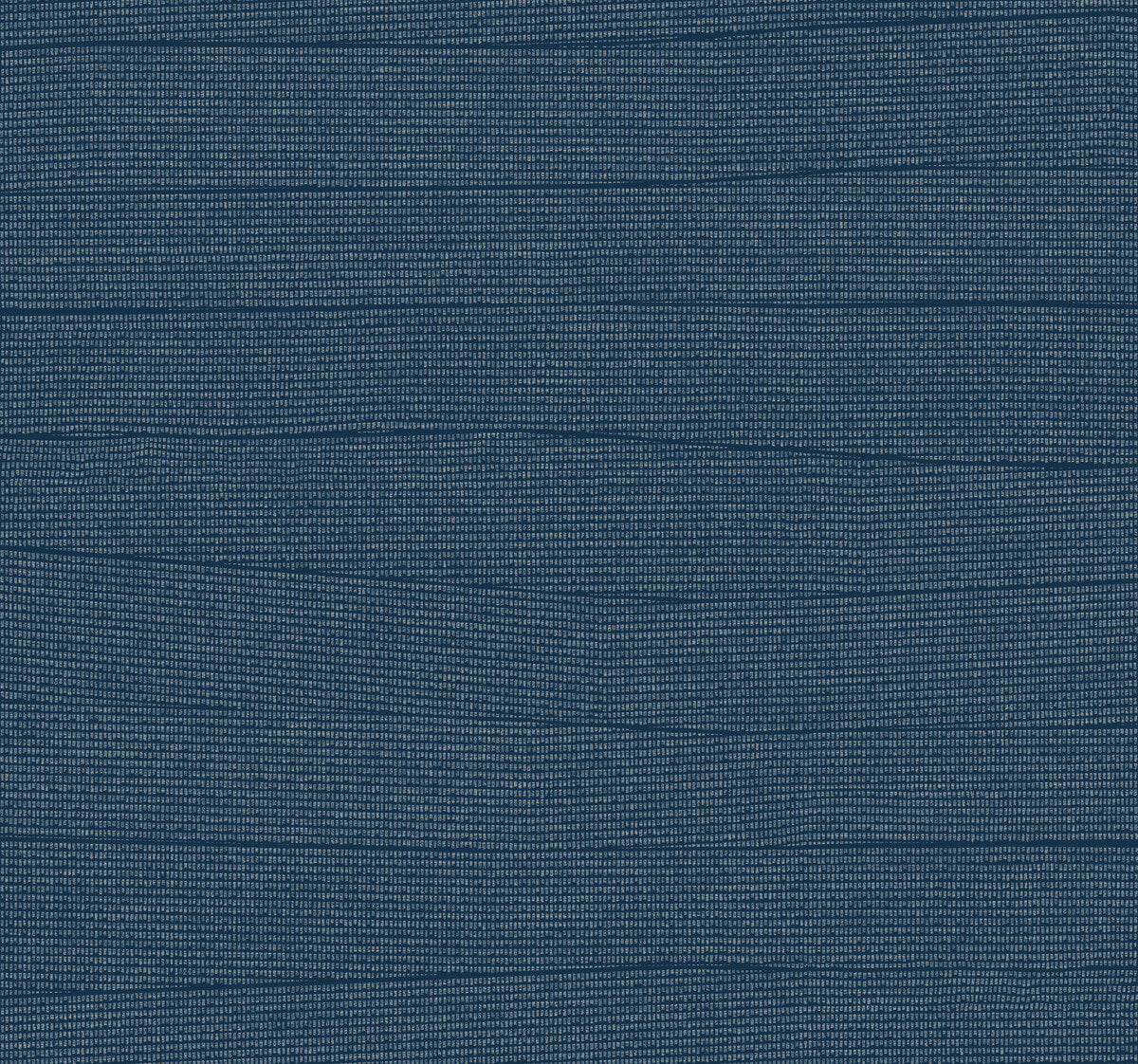 York New Origins Natural Grid Wallpaper - Navy