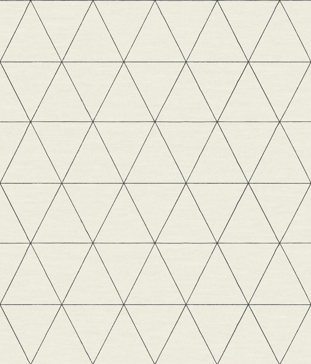 Magnolia Home Ridge Wallpaper Sample - White & Black