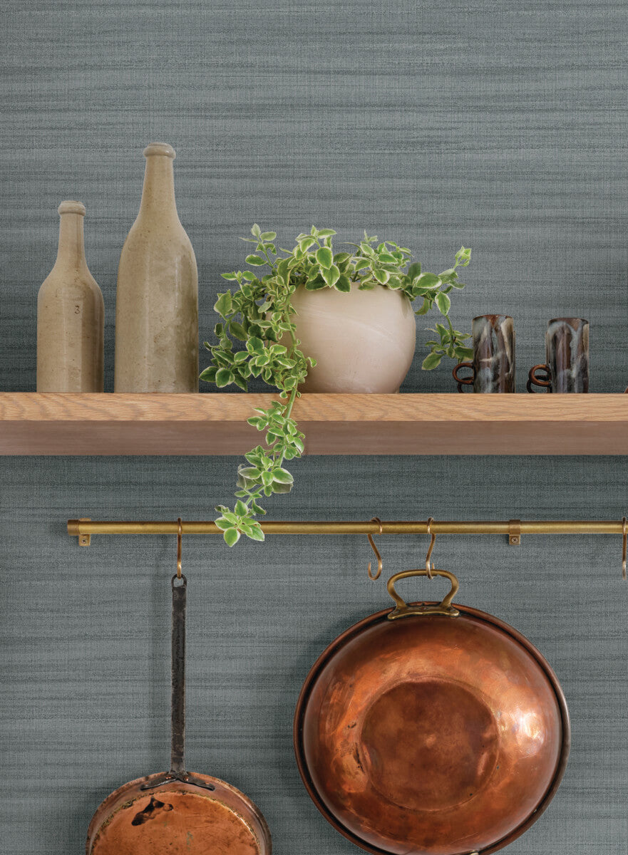 Magnolia Home Washed Linen Wallpaper - Denim