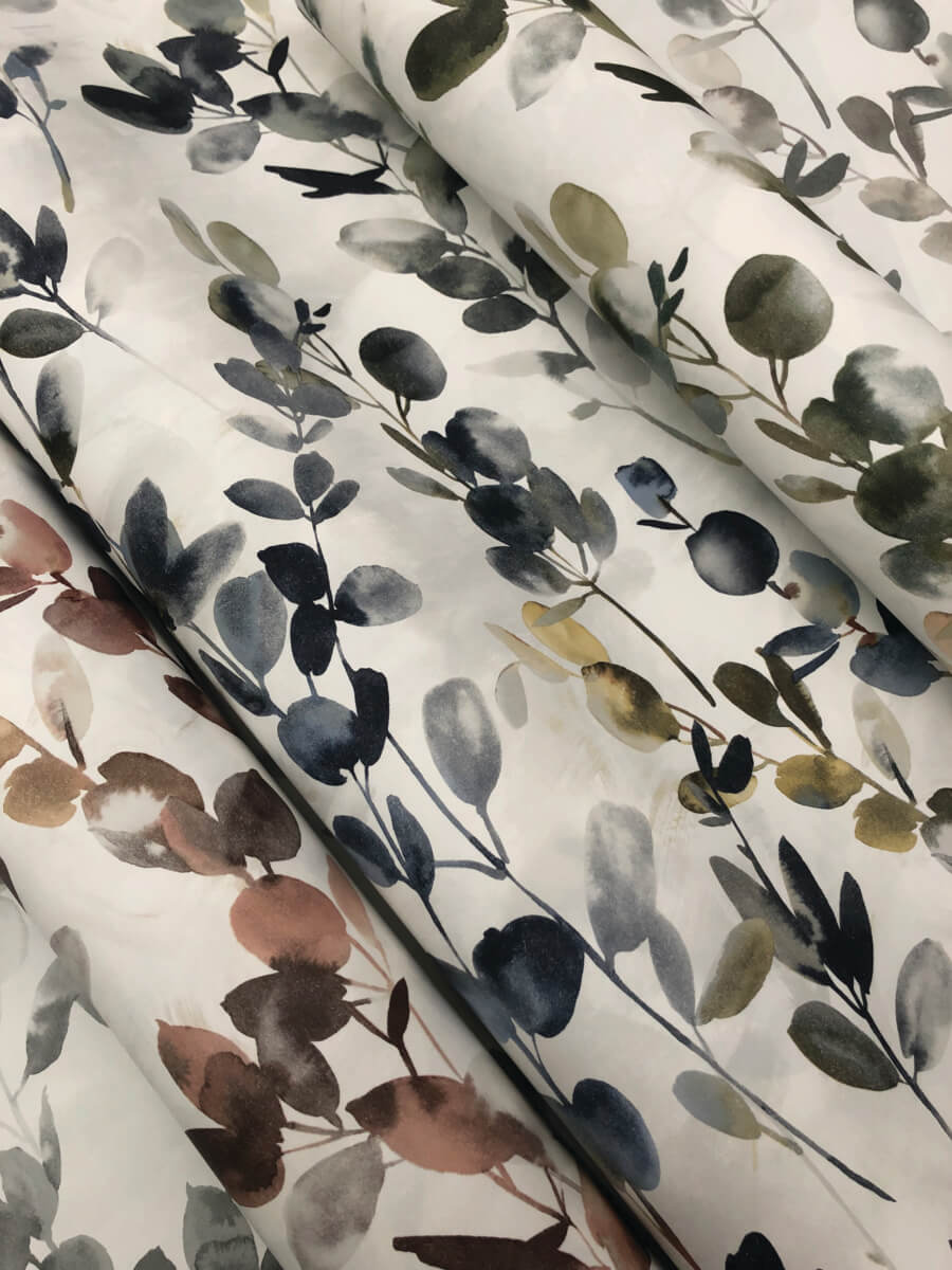 Candice Olson Modern Nature Joyful Eucalyptus Wallpaper - Navy