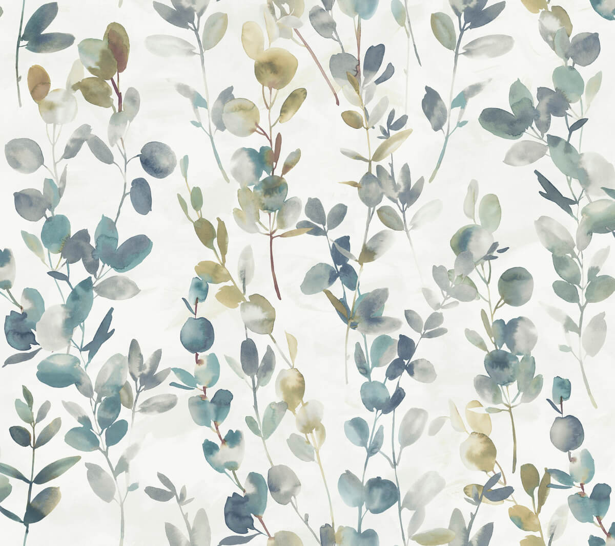 Candice Olson Modern Nature Joyful Eucalyptus Wallpaper - Turquoise