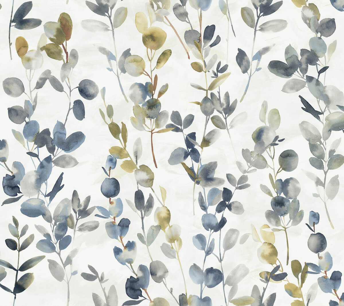 Candice Olson Modern Nature Joyful Eucalyptus Wallpaper - Navy