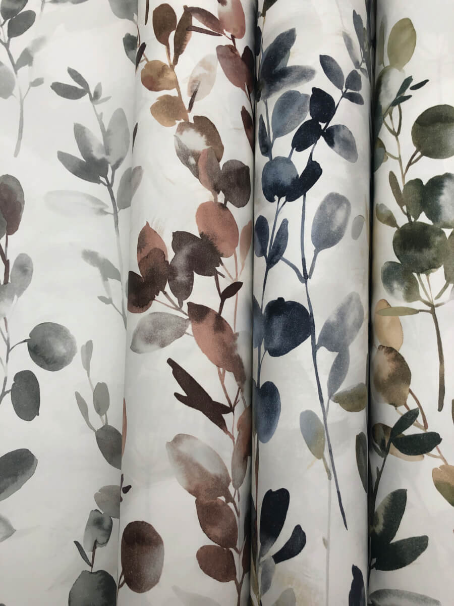 Candice Olson Modern Nature Joyful Eucalyptus Wallpaper - Navy