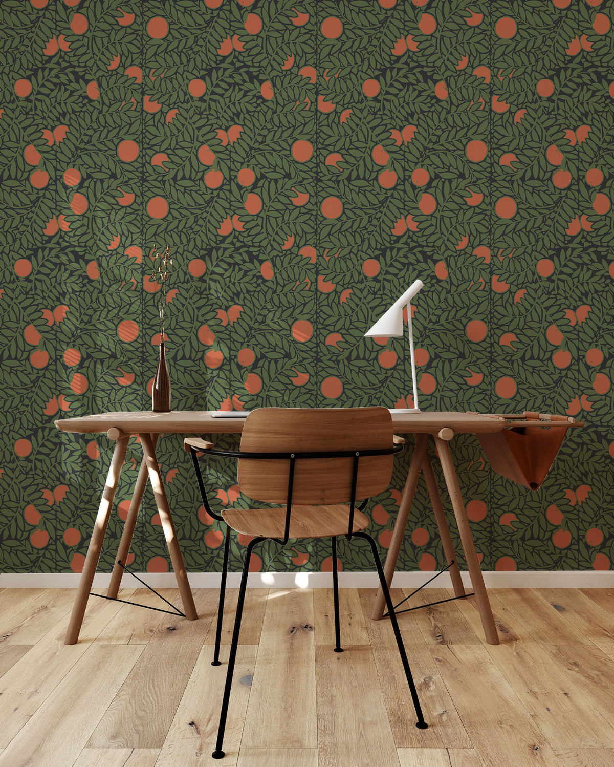 Mitchell Black The Signature Collection Orange Grove Wallpaper Sample - Forest