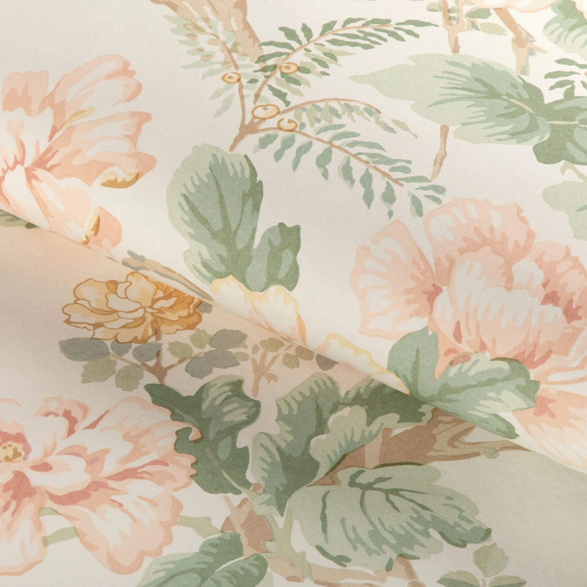 Lee Jofa Chinese Peony Wallpaper Sample - Blush