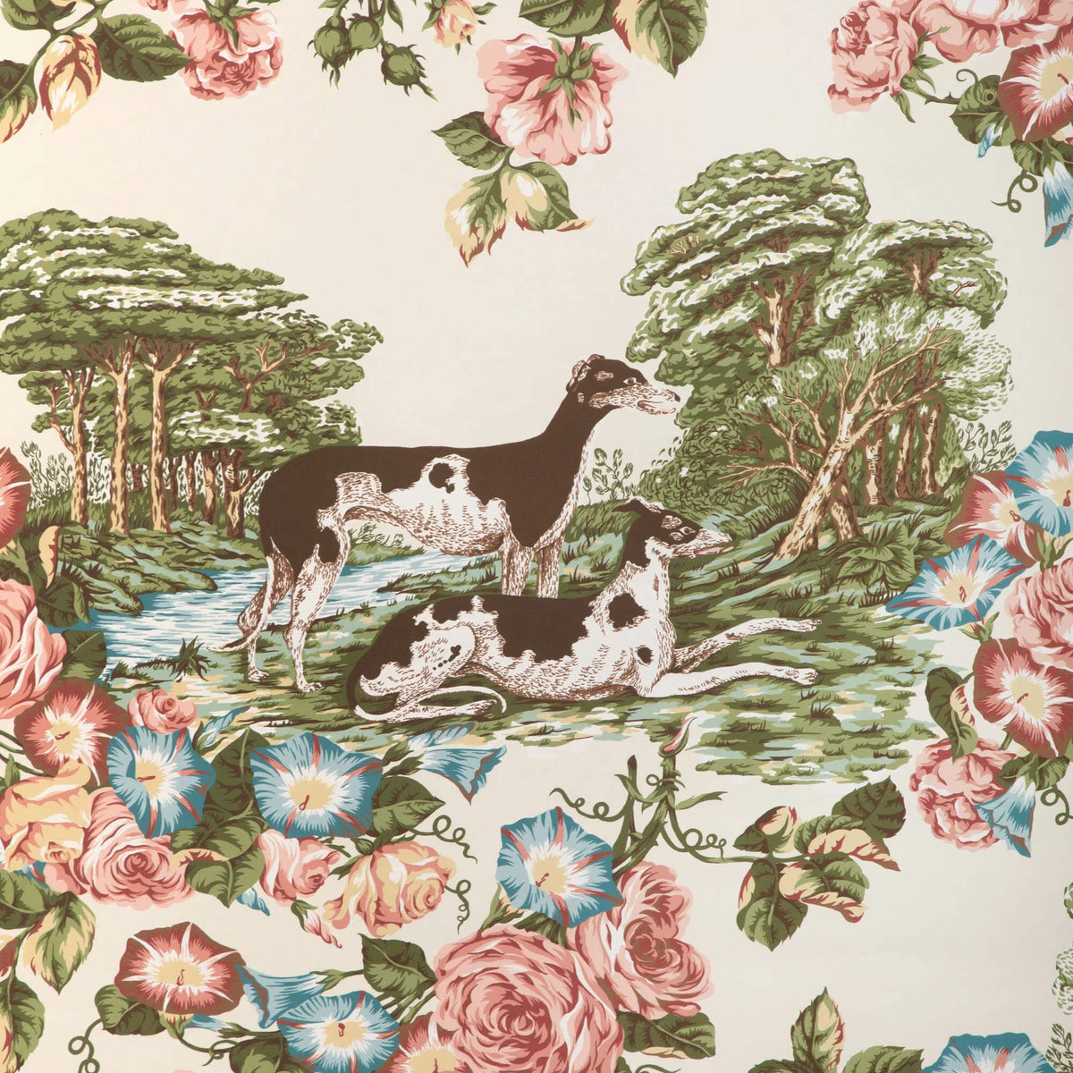 Lee Jofa Whippets Wallpaper - Ivory
